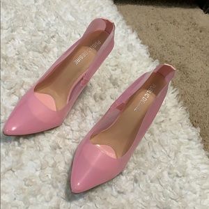 Pink perspex heels! Worn only once. Size 7